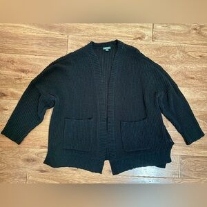 Wild Fable Black Open-Front Cardigan